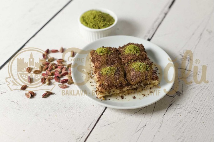 Bitter Çikolatalı cevizli  Soğuk Baklava